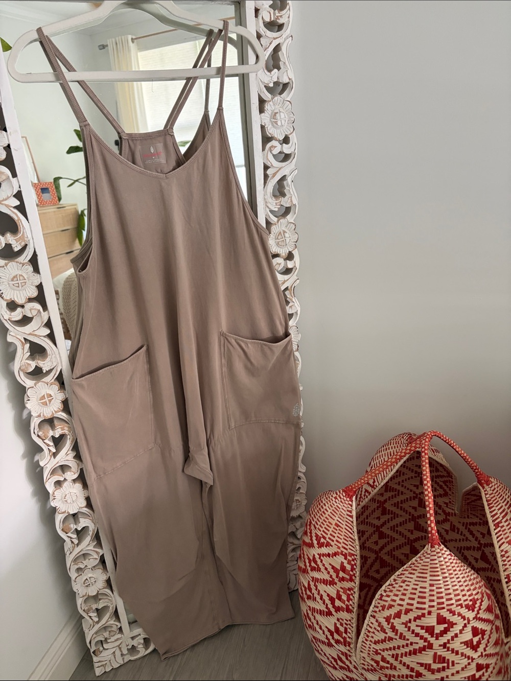 FP Movement by Free People Taupe Hot Shot Onesie